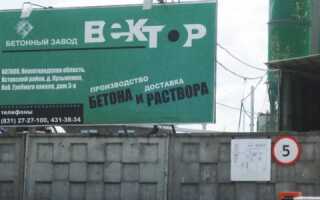 Ассортимент продукции бетонного завода Вектор
