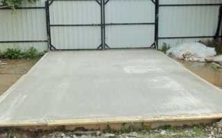 Как залить бетонную площадку под автомобиль — 5 этапов бетонирования