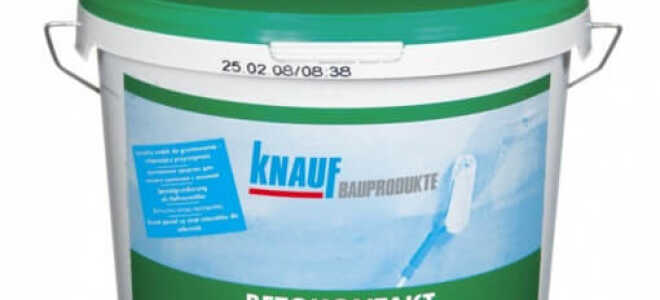 Характеристики грунтовки KNAUF от Бетоноконтакт