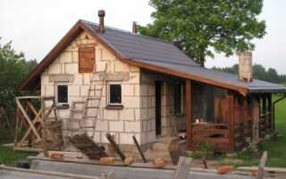 Бани: строительство из газобетона, структурирование пола и стен