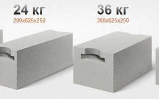 Вес блока газобетона — 3 фактора, влияющих на показатель и формула расчета