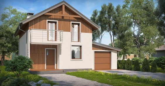 Проект дома из газобетона 10×10 м Проект дома из газобетона 10×10 м