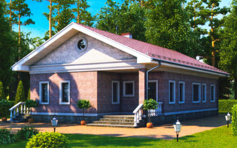 1 этажный дом из газобетона