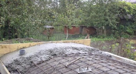 Бетонирование крыши Бетонирование крыши