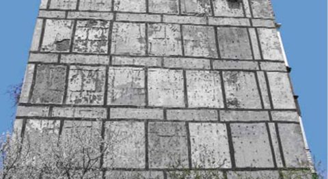 Фасад здания, утепленный при помощи керамзитобетонных панелей Фасад здания, утепленный при помощи керамзитобетонных панелей