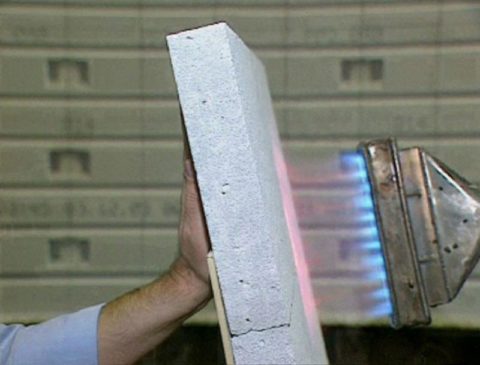 Газоблок устойчив к огню Газоблок устойчив к огню