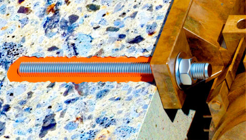 Химический анкер для крепления мауэрлата