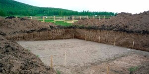 Котлован под фундамент