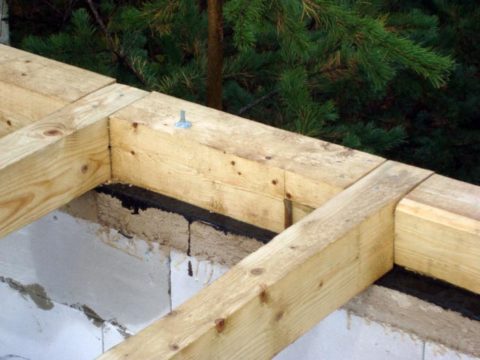 Мауэрлат для одноэтажного дома из газоблоков