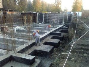 Монтаж каркаса из арматуры