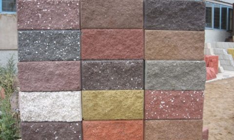 Облицовочные цветные керамзитобетонные блоки Облицовочные цветные керамзитобетонные блоки