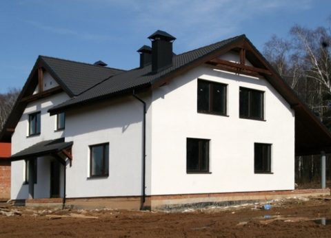 Отделка загородного дома фактурной смесью Отделка загородного дома фактурной смесью
