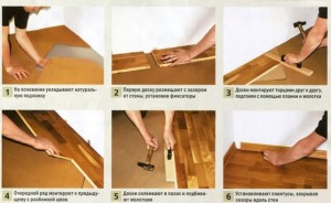 Укладка паркетной доски способом «плавающий пол»