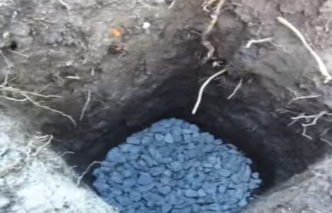 Подушка из щебня