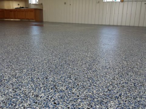 Полиаспариновое покрытие на обычном бетонном шлифованном полу