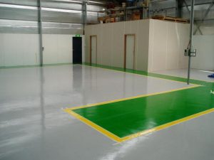 Полиуретановая краска на полу