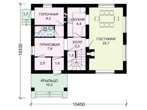 Проект дома из газобетона