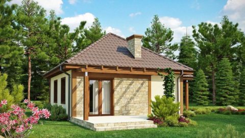 Проект дома из газобетона 10×12 м Проект дома из газобетона 10×12 м