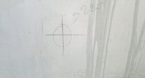 Разметка отверстия