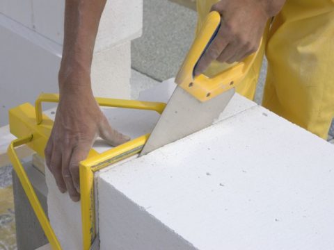 Резка газобетона