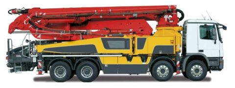 Роторный автобетононасос Роторный автобетононасос