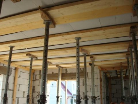 Съемная опалубка из досок для монолитных балок Съемная опалубка из досок для монолитных балок