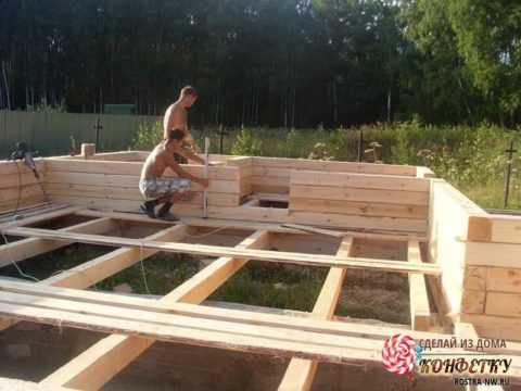 Строительство дома их бруса