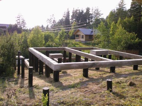 Свайный фундамент для дома из газоблоков Свайный фундамент для дома из газоблоков