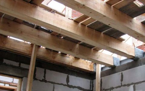Устройство деревянного перекрытия в доме из газобетона