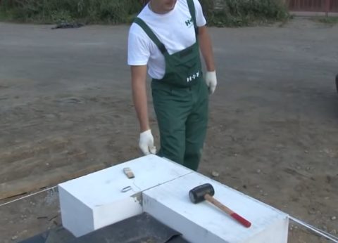 Уточнение положения маячных блоков