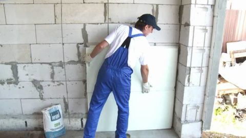 Внутреннее утепление дома из газобетона