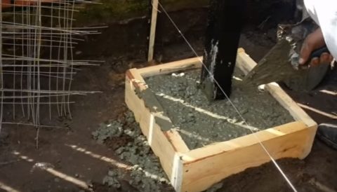 Заливка надземной части